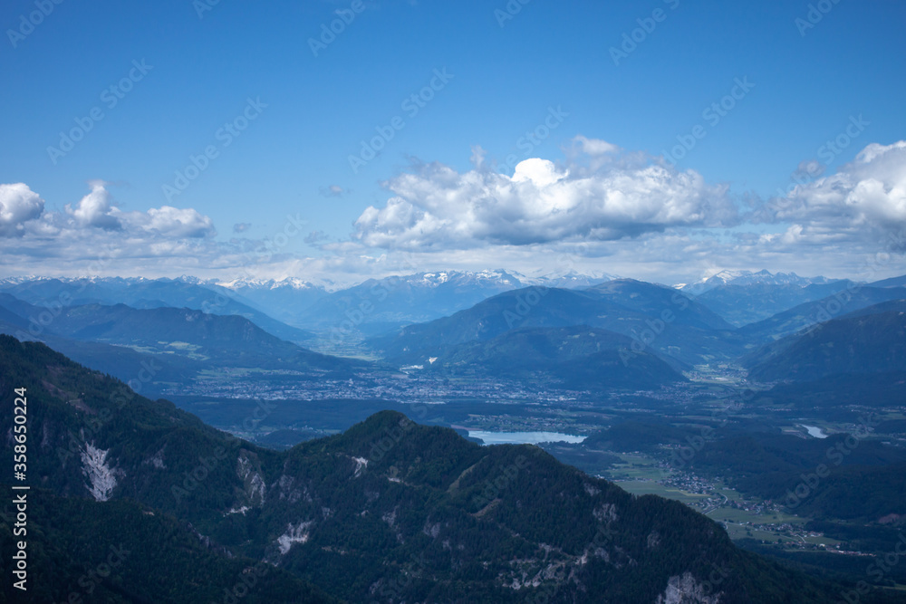 beautiful high mountain landscape Alps view