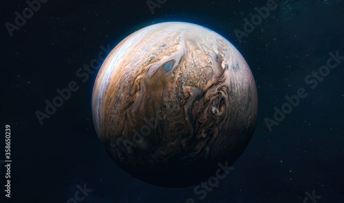 Vászonkép Jupiter planet view from space