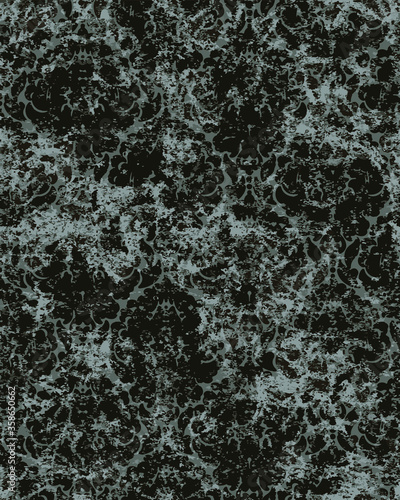 Wallpaper Mural 
Ikat seamless pattern. Vector tie dye shibori print with stripes and chevron. Ink textured japanese background. Ethnic fabric vector. Bohemian fashion. Endless watercolor texture. African rug. Torontodigital.ca