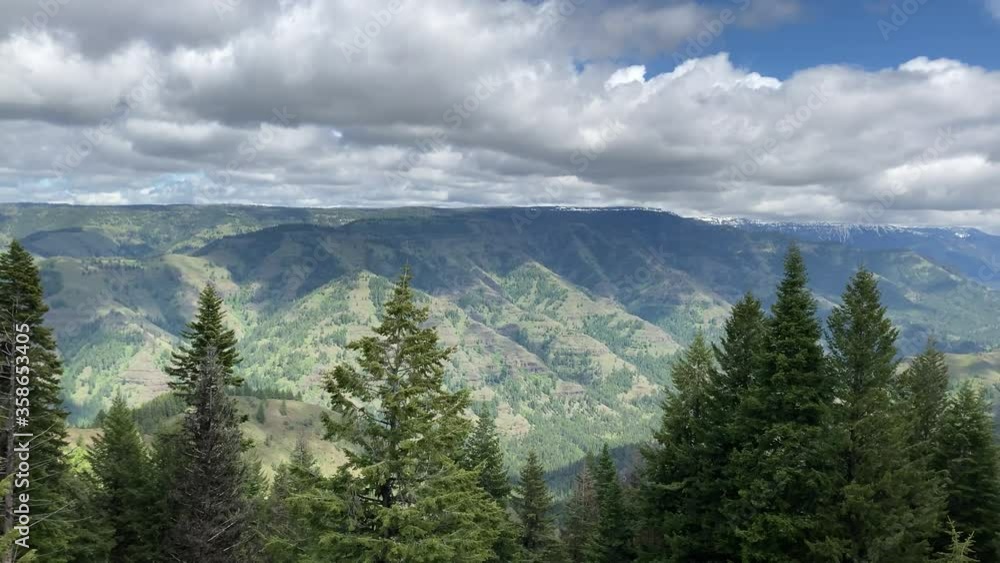 Minam river valley viewed from Wallowa-Whitman National Forest near Point Prominence (4k) Minam river valley viewed from Wallowa-Whitman National Forest near Point Prominence (4k)