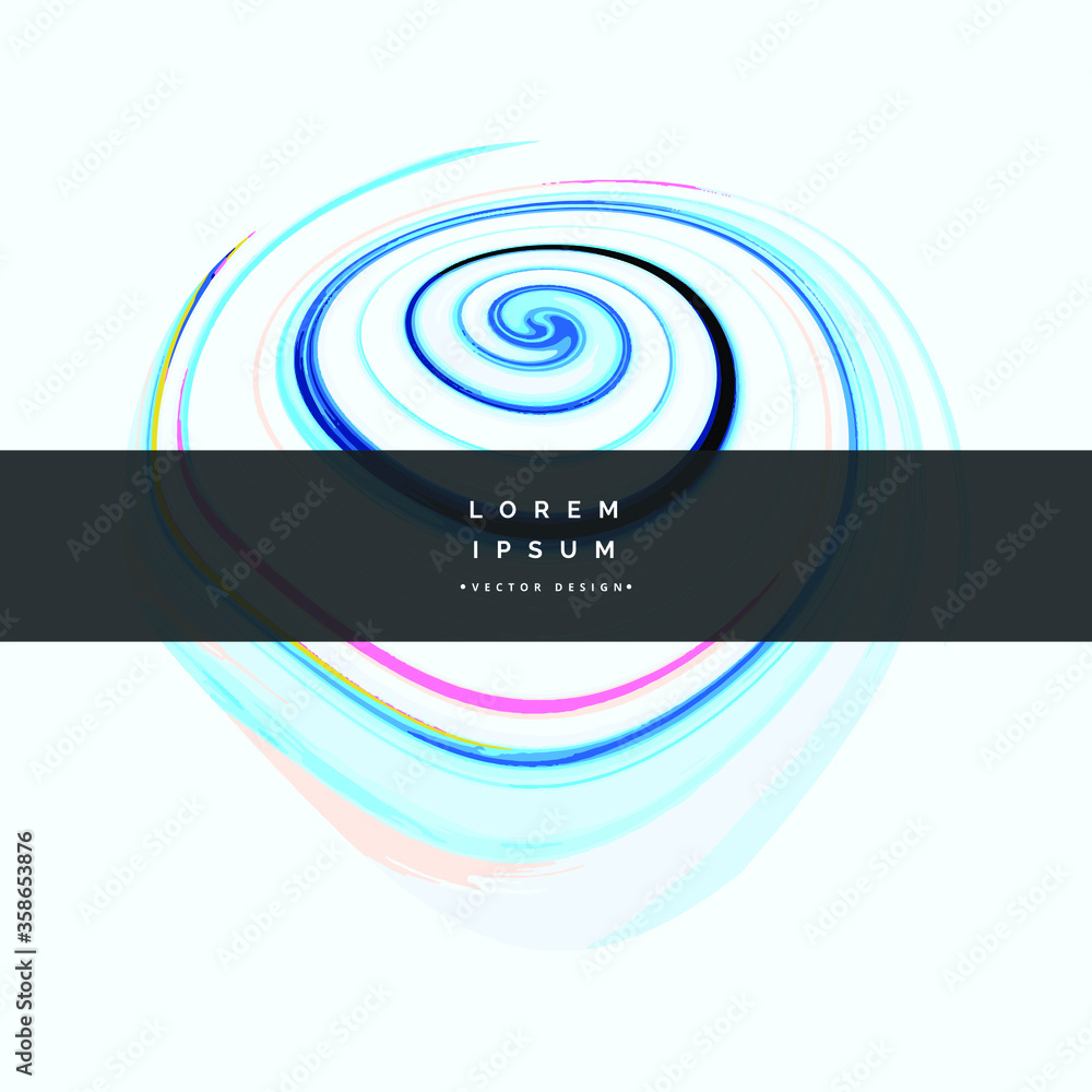 modern and chic vector swirl pattern design for your logo etc.
