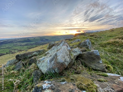 mountain landscape at sunset