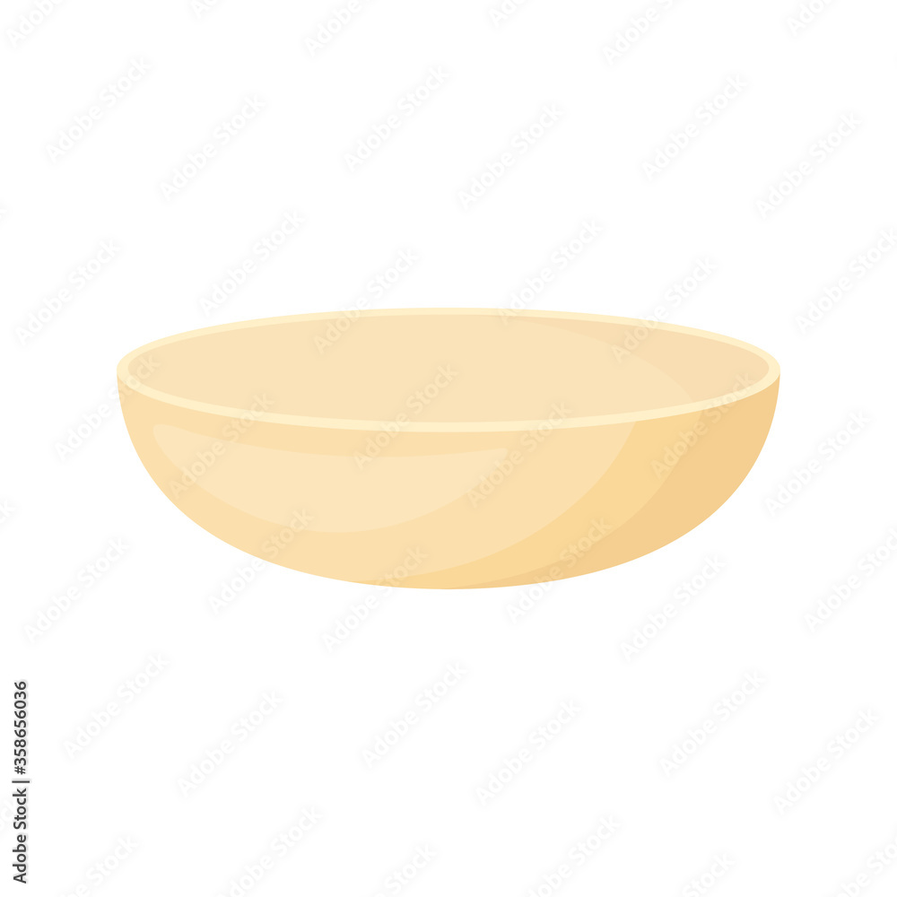 empty bowl isolated on white, vector illustration empty bowl isolated on white, vector illustration