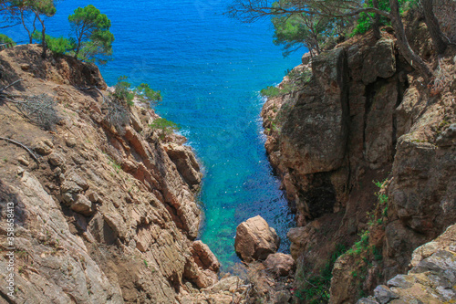 Fototapeta Naklejka Na Ścianę i Meble -  Seascape on the Calella coast, Costa Brava.