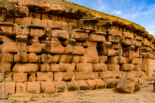 Madghacen, a royal mausoleum-temple of the Berber Numidian Kings, Batna city, Aurasius Mons, Numidia, Algeria