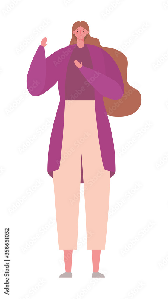Avatar woman cartoon design, Girl female person people human and social media theme Vector illustration Avatar woman cartoon design, Girl female person people human and social media theme Vector illustration
