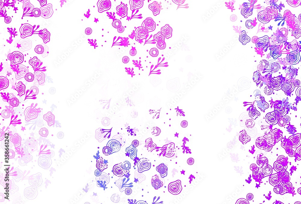 Light Blue, Red vector texture with abstract forms. Light Blue, Red vector texture with abstract forms.