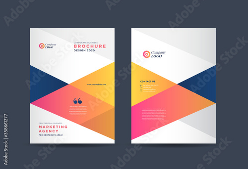 Business Brochure Cover Design   Annual Report and Company Profile Cover   Booklet and Catalog Cover © Akilmazumder
