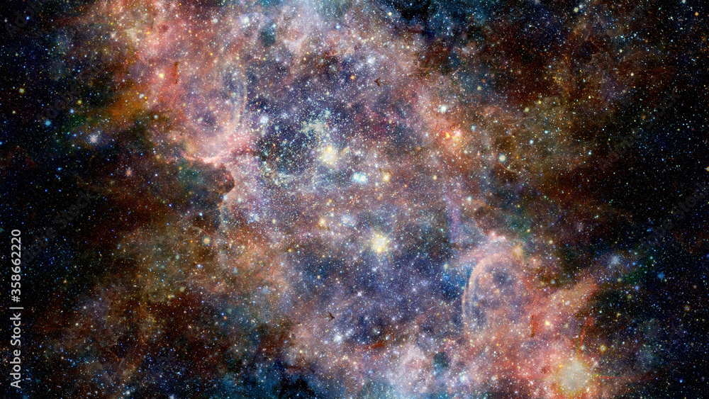 Extreme star cluster bursts into life. Elements of this image furnished by NASA Extreme star cluster bursts into life. Elements of this image furnished by NASA