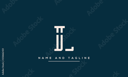 IL ,LI ,I ,L Letter Logo Design with Creative Modern Trendy Typography