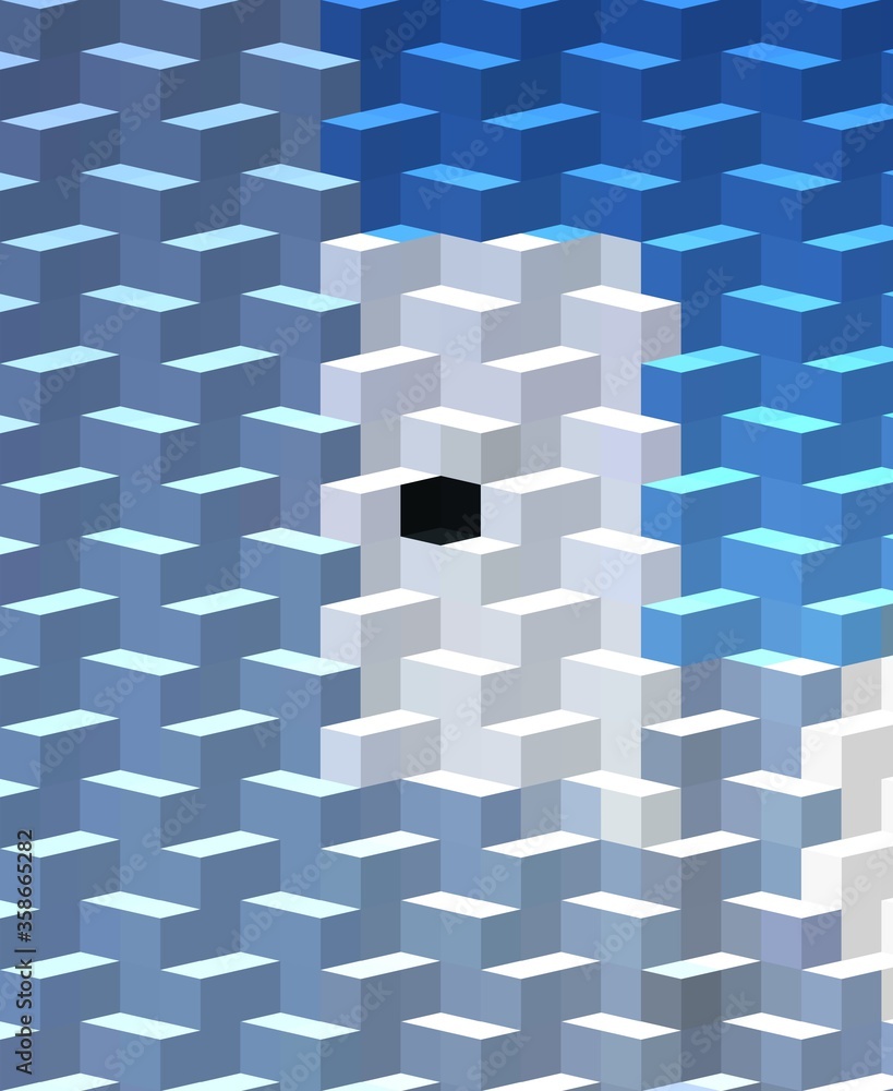 blue white colorful geometric shapes abstract background 3D illustration blue white colorful geometric shapes abstract background 3D illustration