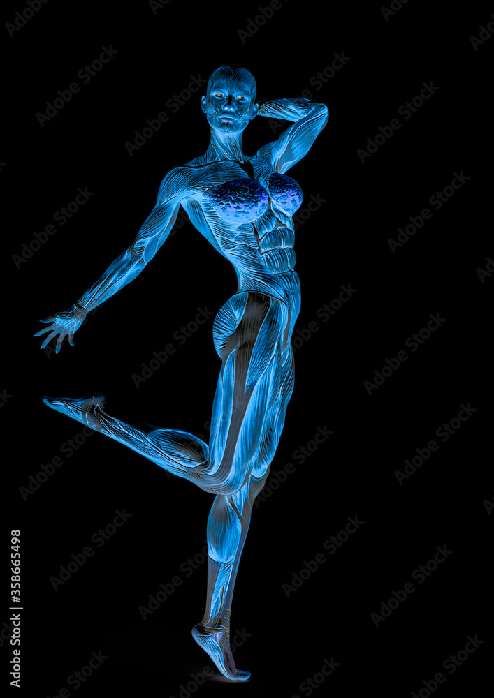 muscle woman doing a pin up pose in white background muscle woman doing a pin up pose in white background