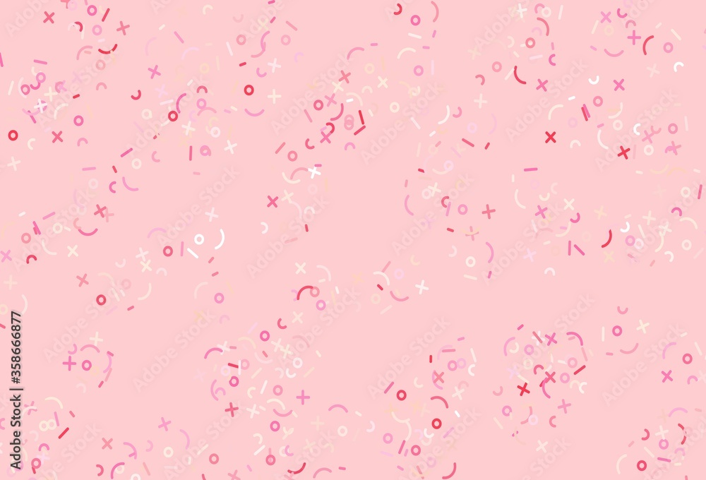 Light Pink vector texture with mathematic symbols. Light Pink vector texture with mathematic symbols.