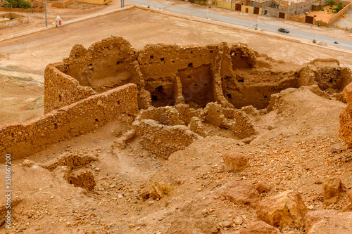 Ruins of the El Meniaa's castle, El Golea oasis, Ghardaia Province, Algeria. photo