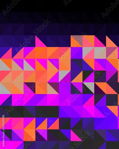 magenta pink neon trippy psychedelic geometric shapes abstract background