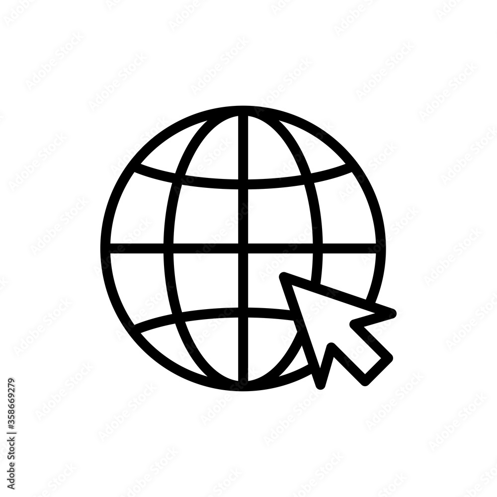 internet globe icon vector design template internet globe icon vector design template