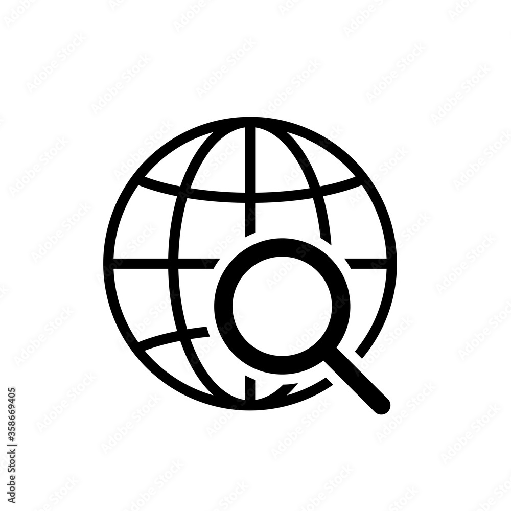 internet globe icon vector design template
