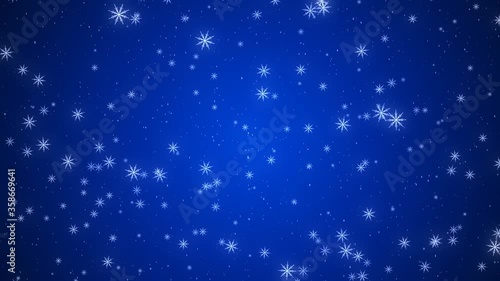 Wallpaper Mural falling snowflakes against the blue night sky. tranquil winter background
 Torontodigital.ca