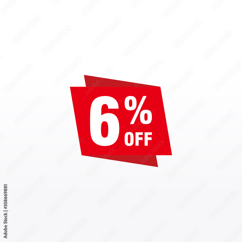 6 discount, Sales Vector badges for Labels, , Stickers, Banners, Tags, Web Stickers, New offer. Discount origami sign banner 6 discount, Sales Vector badges for Labels, , Stickers, Banners, Tags, Web Stickers, New offer. Discount origami sign banner