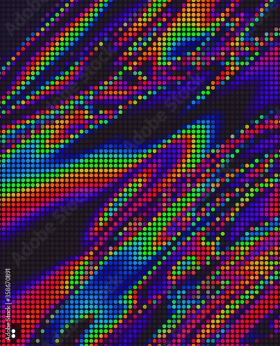 trippy psychedelic colorful neon geometric shapes abstract background