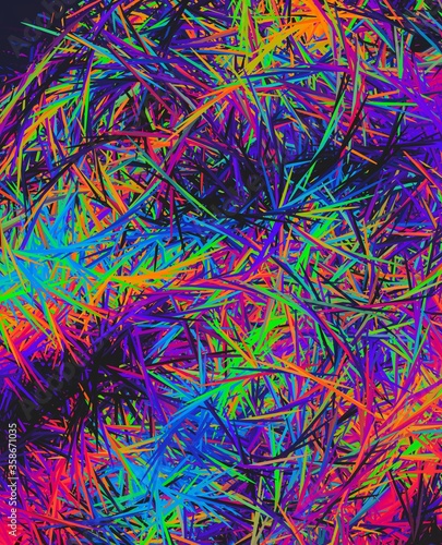 trippy psychedelic colorful neon geometric shapes abstract background