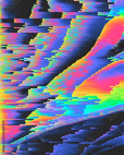 trippy psychedelic colorful neon geometric shapes abstract background