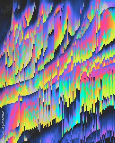 trippy psychedelic colorful neon geometric shapes abstract background