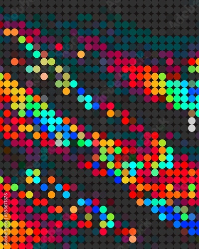 trippy psychedelic colorful neon geometric shapes abstract background