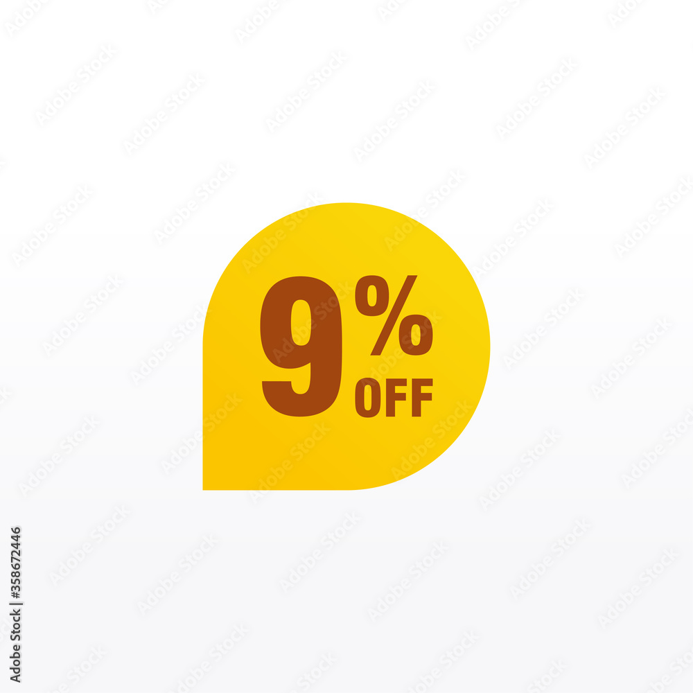 9 discount, Sales Vector badges for Labels, , Stickers, Banners, Tags, Web Stickers, New offer. Discount origami sign banner 9 discount, Sales Vector badges for Labels, , Stickers, Banners, Tags, Web Stickers, New offer. Discount origami sign banner