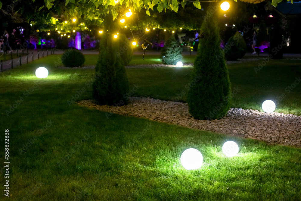 Illumination Backyard Light Garden With, Led Bulbs For Outdoor Landscaping