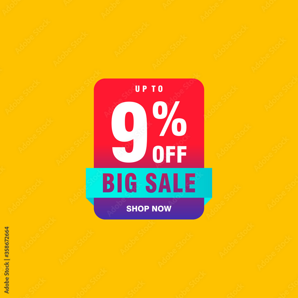 9 discount, Sales Vector badges for Labels, , Stickers, Banners, Tags, Web Stickers, New offer. Discount origami sign banner 9 discount, Sales Vector badges for Labels, , Stickers, Banners, Tags, Web Stickers, New offer. Discount origami sign banner