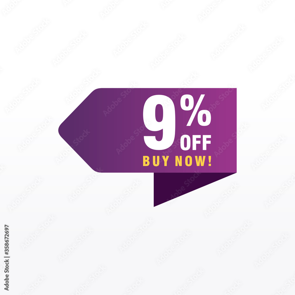 9 discount, Sales Vector badges for Labels, , Stickers, Banners, Tags, Web Stickers, New offer. Discount origami sign banner 9 discount, Sales Vector badges for Labels, , Stickers, Banners, Tags, Web Stickers, New offer. Discount origami sign banner