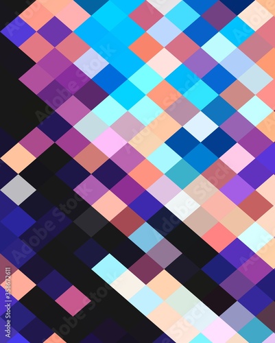 blue pink magenta purple colorful geometric shapes abstract background