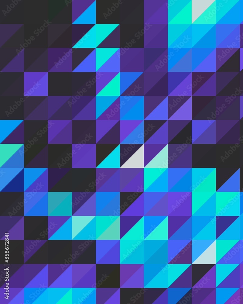 Obraz premium blue geometric shapes abstract background