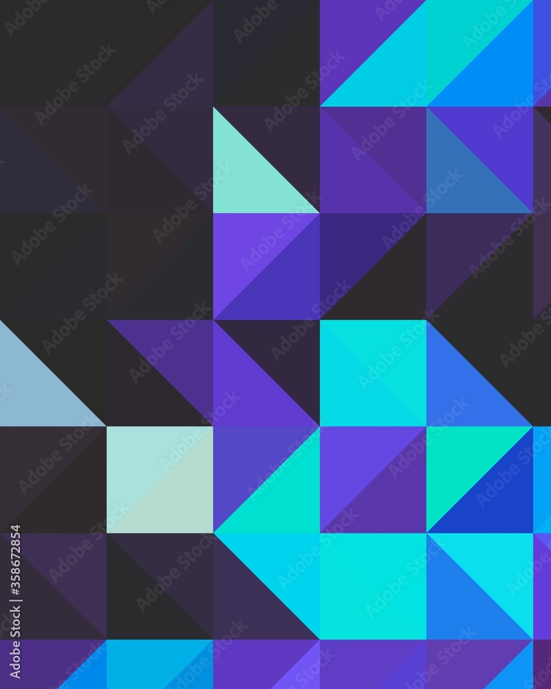 Obraz premium blue geometric shapes abstract background
