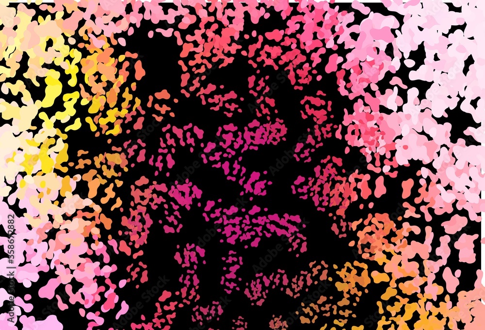 Dark Red, Yellow vector texture with random forms. Dark Red, Yellow vector texture with random forms.
