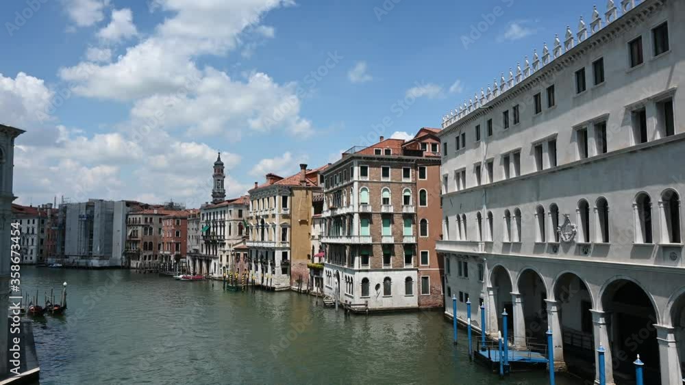 Venice, Italy - Historic buildings between the canals of the lagoon city Venice, Italy - Historic buildings between the canals of the lagoon city