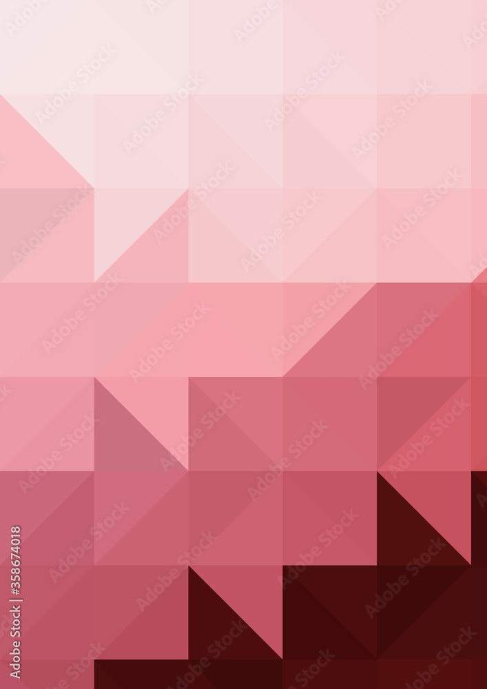 Obraz premium pink monochrome colorful geometric shapes abstract background