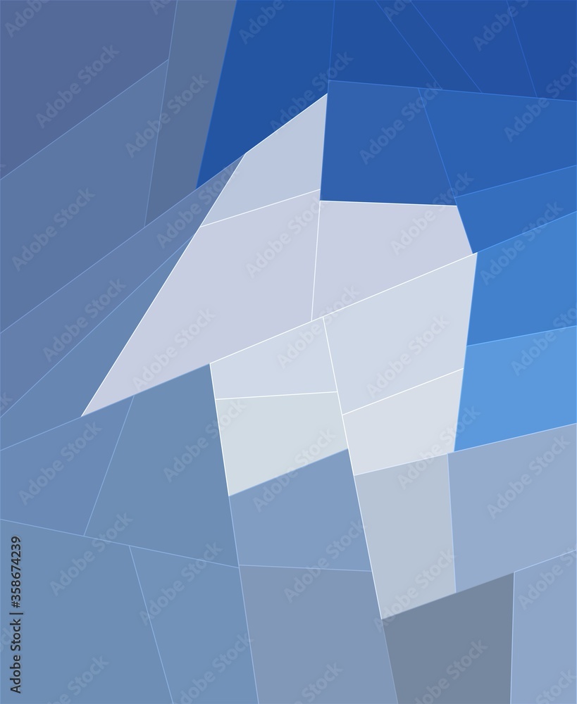 Obraz premium blue white colorful geometric shapes abstract background