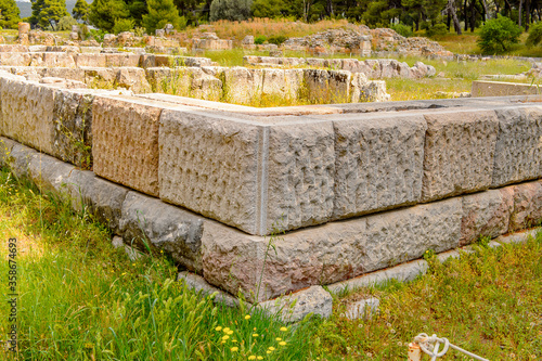 It's Ruins of Asklepieion, the Greek god of medicine, Epidaurus, Peloponnese, Greece. UNESCO World Heritage photo