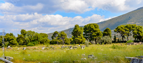 It's Ruins of Epidaurus, Peloponnese, Greece. UNESCO World Heritage © Anton Ivanov Photo