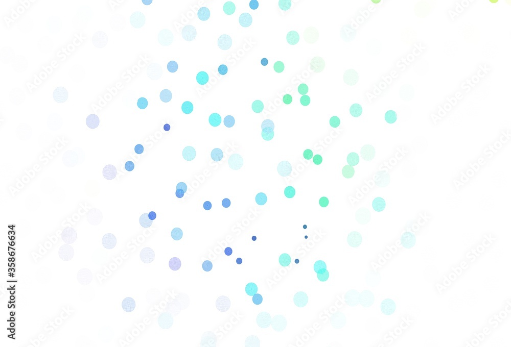Light Multicolor vector texture with colored snowflakes.