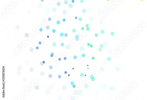 Light Multicolor vector texture with colored snowflakes. © smaria2015