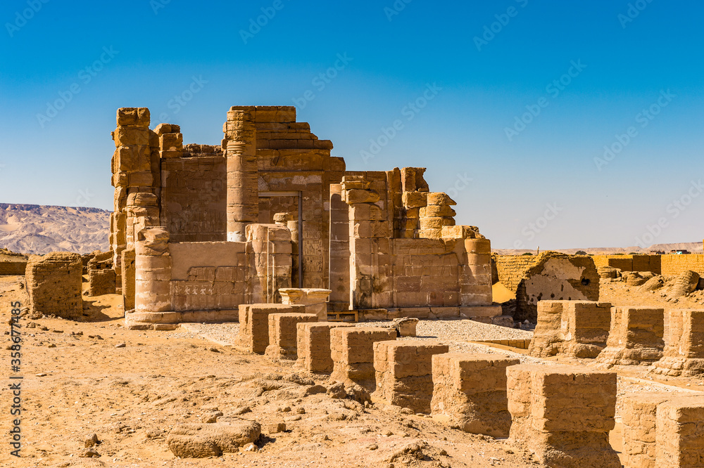 It's Deir el-Haggar temple, Dakhla Oasis, Western Desert, Egypt