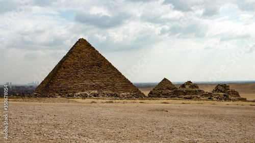 It s Ruins of the Great Pyramids at the Giza Necropolis  Giza Plateau  Egypt. UNESCO World Heritage