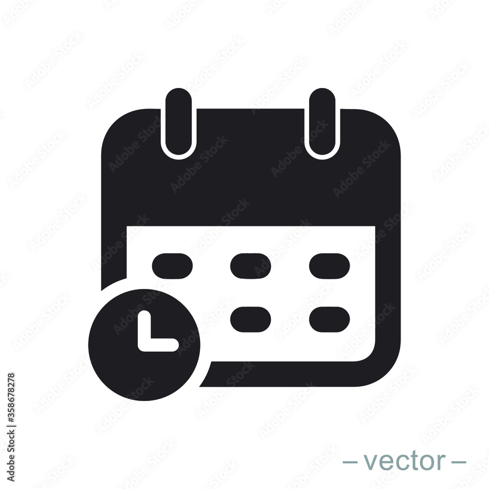 Calendar icon trendy design template Calendar icon trendy design template