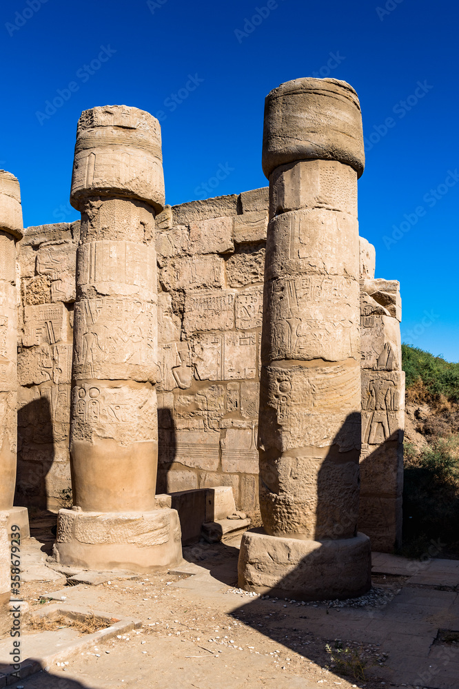 It's Remains of the Karnak temple, Luxor, Egypt (Ancient Thebes with its Necropolis). UNESCO World Heritage site It's Remains of the Karnak temple, Luxor, Egypt (Ancient Thebes with its Necropolis). UNESCO World Heritage site