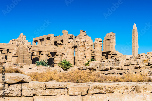 It's Karnak temple, Luxor, Egypt (Ancient Thebes with its Necropolis). UNESCO World Heritage site