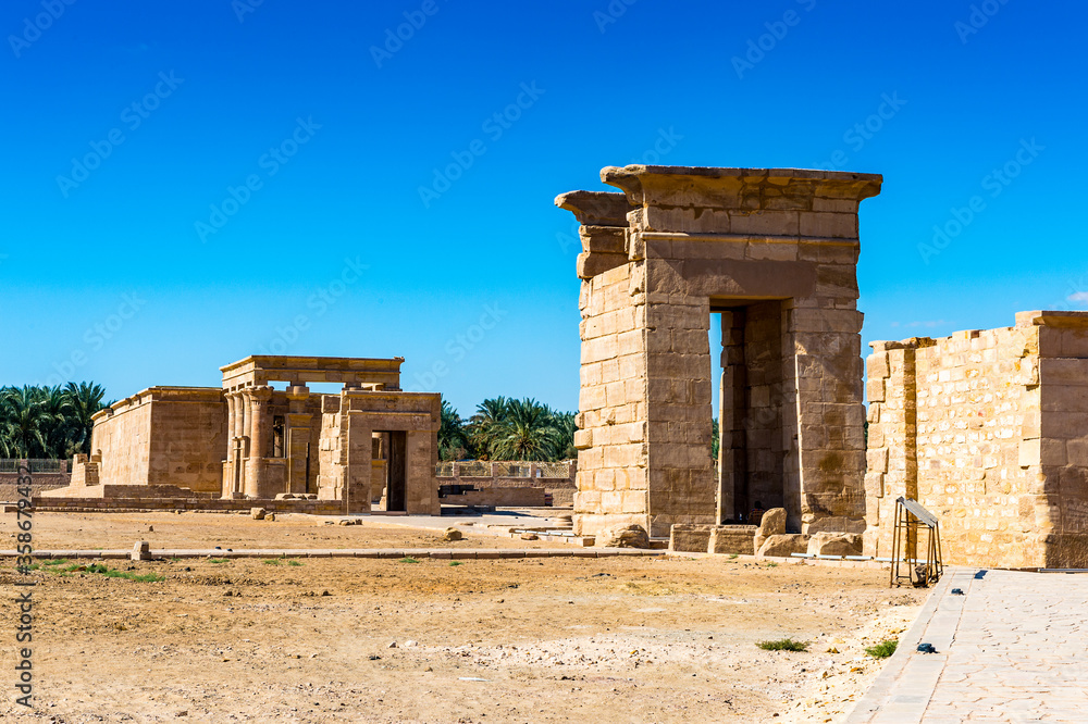 It's Temple of Hibis, the largest and most well preserved temple in the Kharga Oasis, Egypt