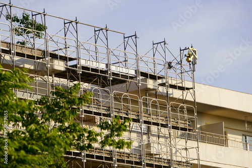 2020年6月16日八王子市で撮影：マンション大規模修繕工事現場を撮る15
